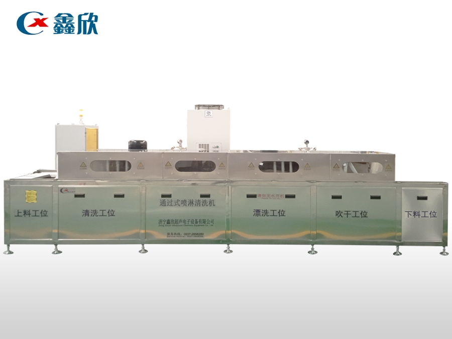 全自動(dòng)通過式噴淋清洗線